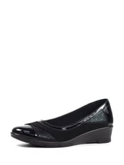 Lunar Marian Black Wedge Shoes - Image 4 of 8