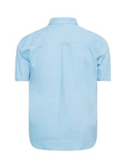 BadRhino Big & Tall Blue 100% Cotton Short Sleeve Oxford Shirts 2 Pack - Image 3 of 3