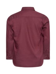 BadRhino Big & Tall Red Long Sleeve Oxford Shirt - Image 3 of 3