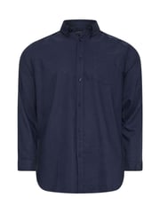 BadRhino Big & Tall Blue Navy Long Sleeve Oxford Shirt - Image 2 of 3