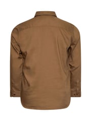 BadRhino Big & Tall Brown Long Sleeve Oxford Shirt - Image 3 of 3