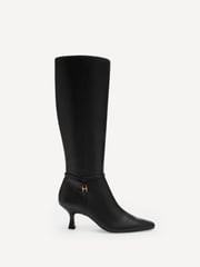COACH Black Raquel Leather Boots - Image 1 of 10