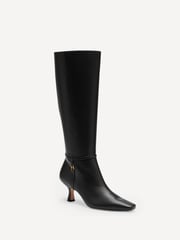 COACH Black Raquel Leather Boots - Image 3 of 10