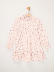Miss Girls Faux Fur Jacket, Dress And Tights Outfit Set - Image 3 of 4