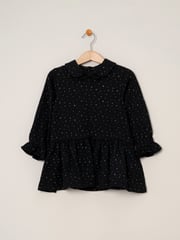 Miss Girls Faux Fur Jacket, Dress And Tights Outfit Set - Image 4 of 4