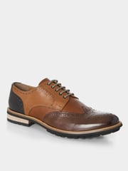 Joe Browns Brown Mixed Pebble Leather Brogues - Image 2 of 7