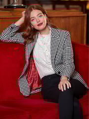 Joe Browns Black Dogtooth Check Co-Ord Jacket - Image 1 of 10