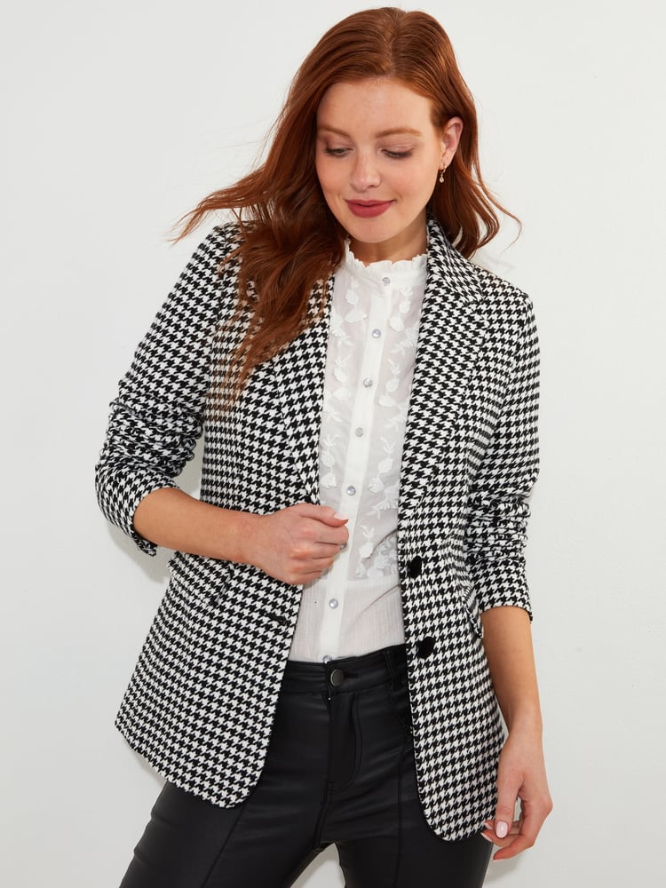 Joe Browns Black Dogtooth Check Co-Ord Jacket - Image 2 of 10