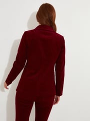 Joe Browns Red Double Breasted Cord Jacket - Image 5 of 7
