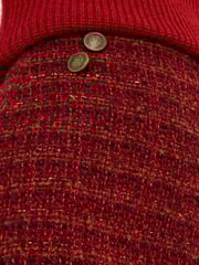 Joe Browns Orange Button Detail Textured Tweed Co-Ord Mini Skirt - Image 4 of 6