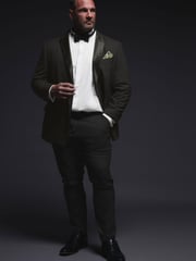 BadRhino Big & Tall Black Tailoring Dinner Jacket - Image 3 of 7