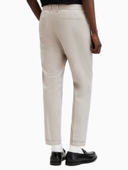 AllSaints Cream Tallis Trousers - Image 4 of 6