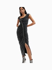 AllSaints Black Umbra Dress - Image 1 of 7