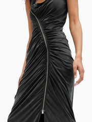 AllSaints Black Umbra Dress - Image 4 of 7