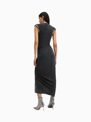 AllSaints Black Umbra Dress - Image 6 of 7