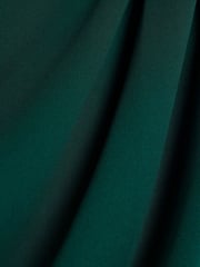River Island Green Petite Drape Asym Wrap Midi Dress - Image 6 of 6