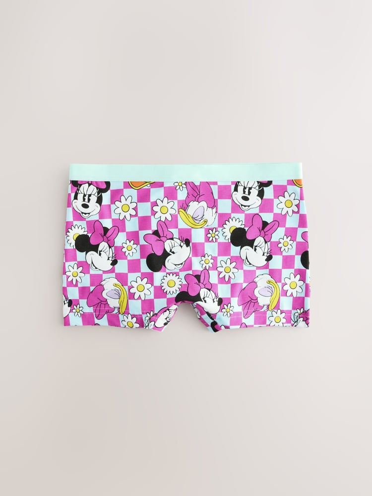 Pink/Purple Minnie Mouse Shorts 5 Pack (2-12yrs) - Image 2 of 9