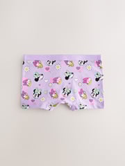 Pink/Purple Minnie Mouse Shorts 5 Pack (2-12yrs) - Image 5 of 9