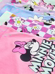 Pink/Purple Minnie Mouse Shorts 5 Pack (2-12yrs) - Image 9 of 9