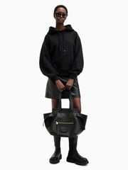 AllSaints Black Dana Hoodie - Image 3 of 8
