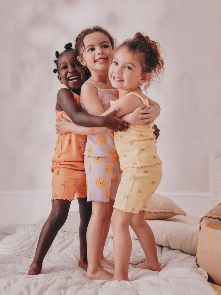 Multi Cami Vest Short Pyjamas 3 Pack (9mths-10yrs) - Image 2 of 9