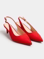 Long Tall Sally Red Slingback Point Shoes - Image 2 of 5