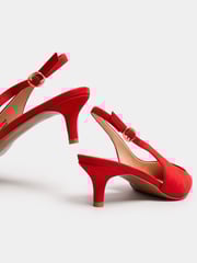 Long Tall Sally Red Slingback Point Shoes - Image 5 of 5