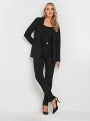 Long Tall Sally Black Stretch Tailored Blazer - Image 2 of 8