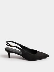 Long Tall Sally Black Slingback Point Shoes - Image 2 of 5