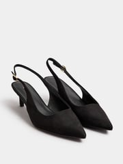 Long Tall Sally Black Slingback Point Shoes - Image 3 of 5