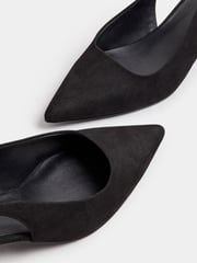 Long Tall Sally Black Slingback Point Shoes - Image 5 of 5