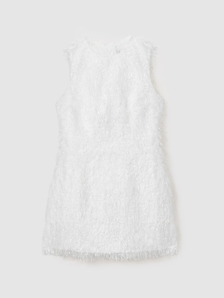 Anna Quan Feather Knit Mini Dress - Image 2 of 6