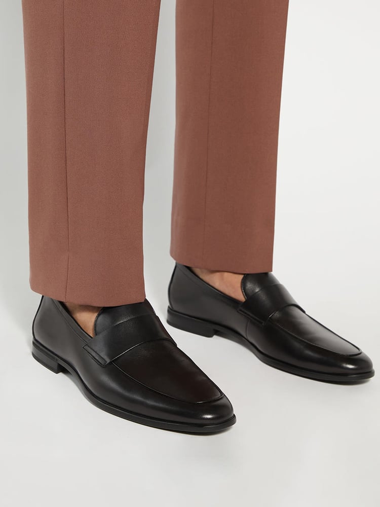 Dune London Black Sylas Flex Sole Loafers - Image 1 of 6