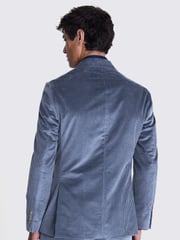 MOSS Blue Tailored Fit Single Breasted Corduroy Jacket - Image 2 of 4