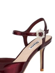 Dune London Red Standard Fit Channel Y Back Open Court Heels - Image 6 of 6