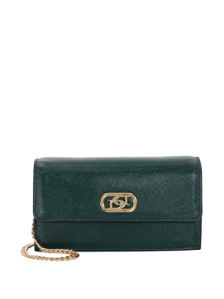 Dune London Green Sapphire Branded Cross-Body Bag - Image 2 of 5