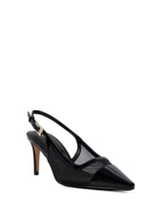 Dune London Black Closed Reptile Buckle Slingback Sandals - Image 3 of 6