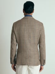 Reiss Brown Bletchley Atelier Single-Breasted Blazer in Wool Prince of Wales-Check - Image 5 of 8