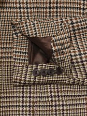 Reiss Brown Bletchley Atelier Single-Breasted Blazer in Wool Prince of Wales-Check - Image 8 of 8