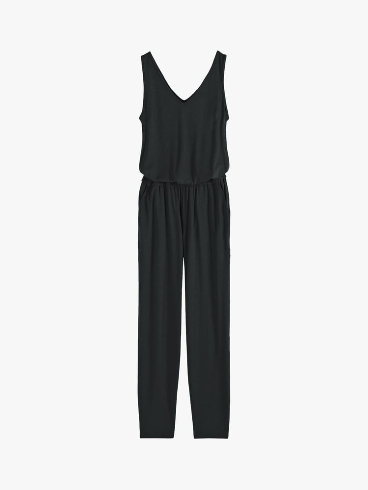 Hush Black Cropped Jersey Jumpsuit - Image 4 of 4
