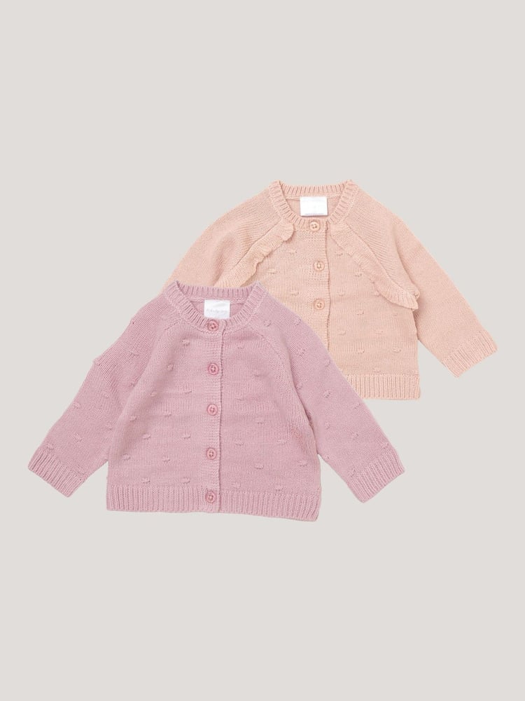 Rock-A-Bye Baby Boutique Knitted Cardigans 2 Pack - Image 1 of 4