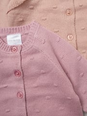 Rock-A-Bye Baby Boutique Knitted Cardigans 2 Pack - Image 4 of 4