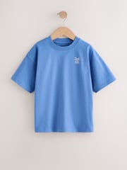 Blue/ White Shark Relaxed Fit Graphic Print Short Sleeve 100% Cotton T-Shirts 3 Pack (3-16yrs) - Image 2 of 7