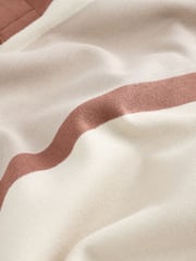 Tan/Ecru Colourblock Stripe Short Sleeve 100% Cotton Polo Shirt (3-16yrs) - Image 4 of 4