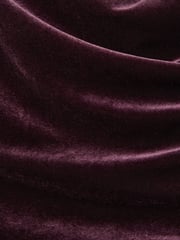 Reiss Berry Dylan Velvet Drape Off-Shoulder Top - Image 6 of 6