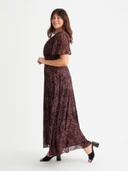 Scarlett & Jo Brown Isabelle Angel Sleeve Maxi Dress - Image 3 of 4