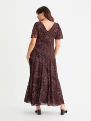 Scarlett & Jo Brown Isabelle Angel Sleeve Maxi Dress - Image 4 of 4