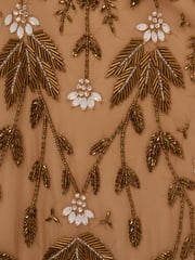 Adrianna Papell Metallic Beaded Ankle Length Dress - Image 7 of 7
