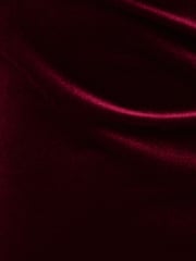 Adrianna Papell Red Velvet Asymmetric Dress - Image 7 of 7