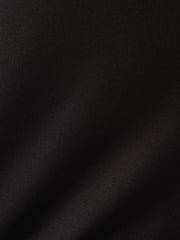 Adrianna Papell Mikado Flounce Shirred Black Gown - Image 7 of 7